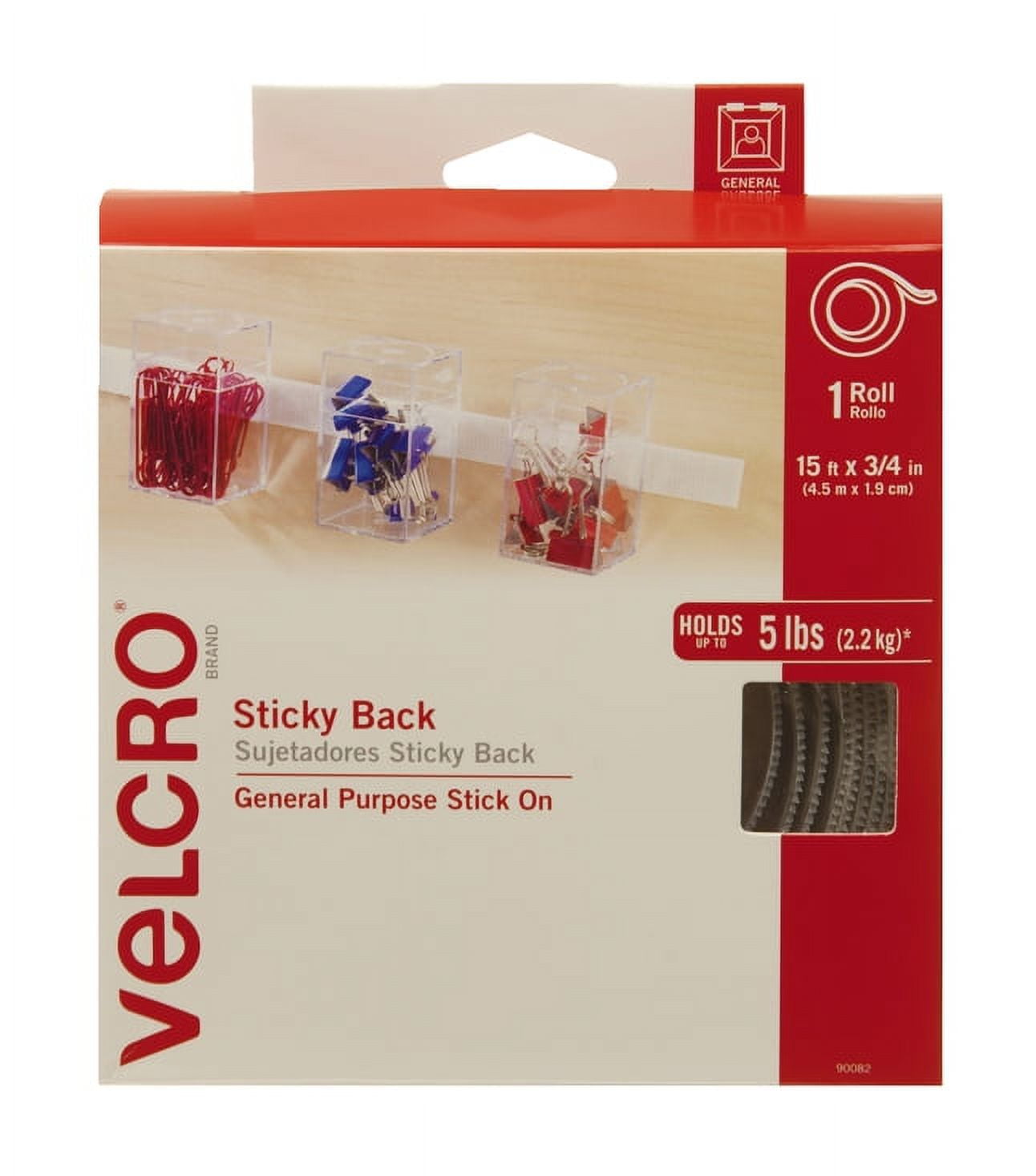 Velcro® Brand 1 Inch Wide Black Hook and Loop - SEW-ON Type - 5