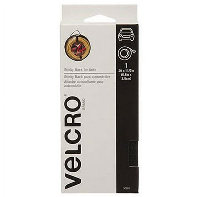 VELCRO Brand Industrial Strength Fasteners | Auto, RV, Boat Adhesive |  Heavy Duty Strength for Dashboards & Consoles | Vinyl Compatible &  Temperature