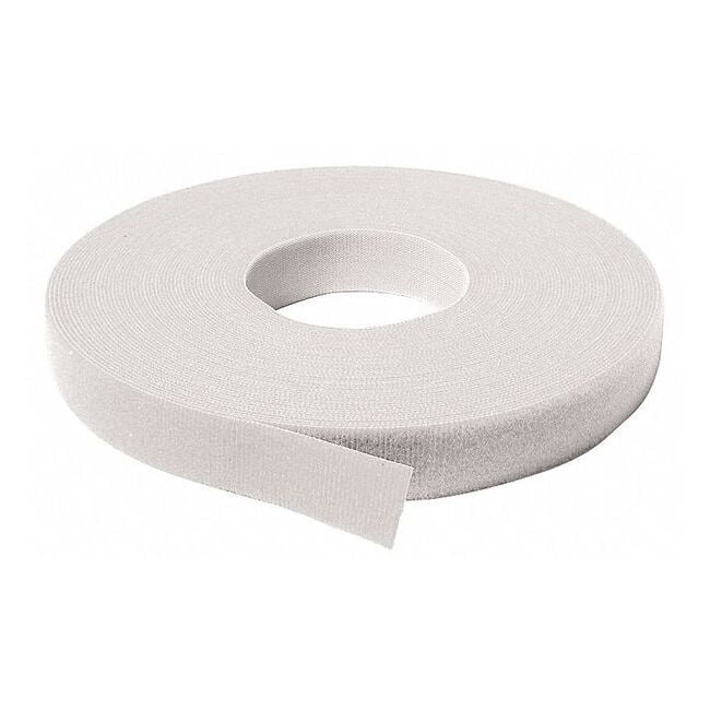 Velcro Brand Back-to-Back Strap, No Adhesive, 37.5 ft, 3/4 in W, White 189811