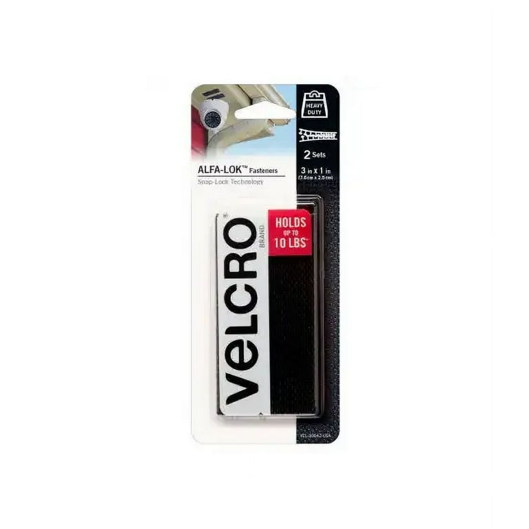 Velcro Brand Alfa-Lok Plastic Mounting Strips 3 in. L 2 pk Velcro Brand Alfa-Lok Plastic Mounting Strips 3 in. L 2 pk