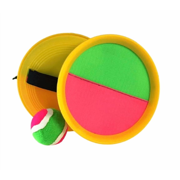 Velcro Catch Ball Game Set - Yellow