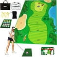 Velcro Chipping Golf Game Mat Golf Practice Mats Indoor Outdoor Games