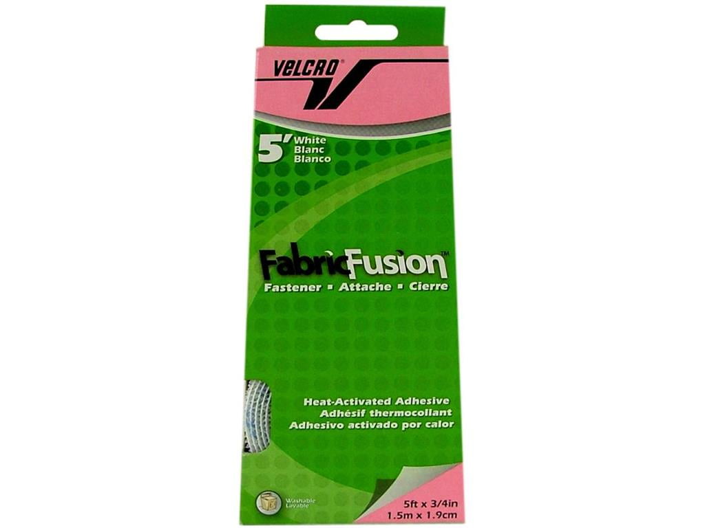Velcro Iron On Tape 3/4x5ft White