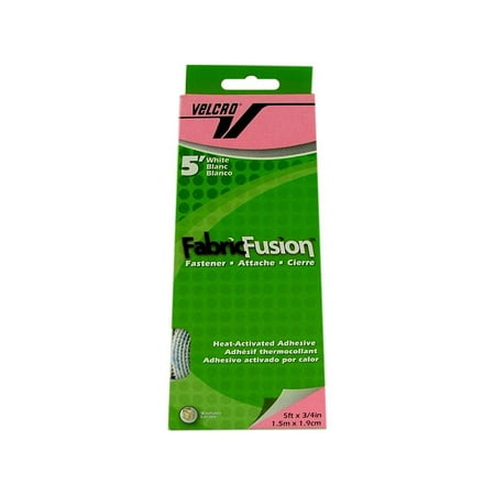 Velcro Iron On Tape 3/4x5ft White