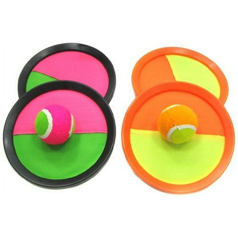 Velcro Paddle Catch Ball Set 2-Pack (Color May Vary) - Toss and Catch Sports Game Set