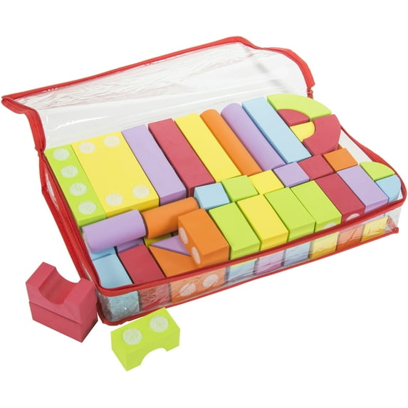 Velcro(R) Blocks(TM) Construction Set-Assorted Sizes, Shapes & Colors 60/Pkg