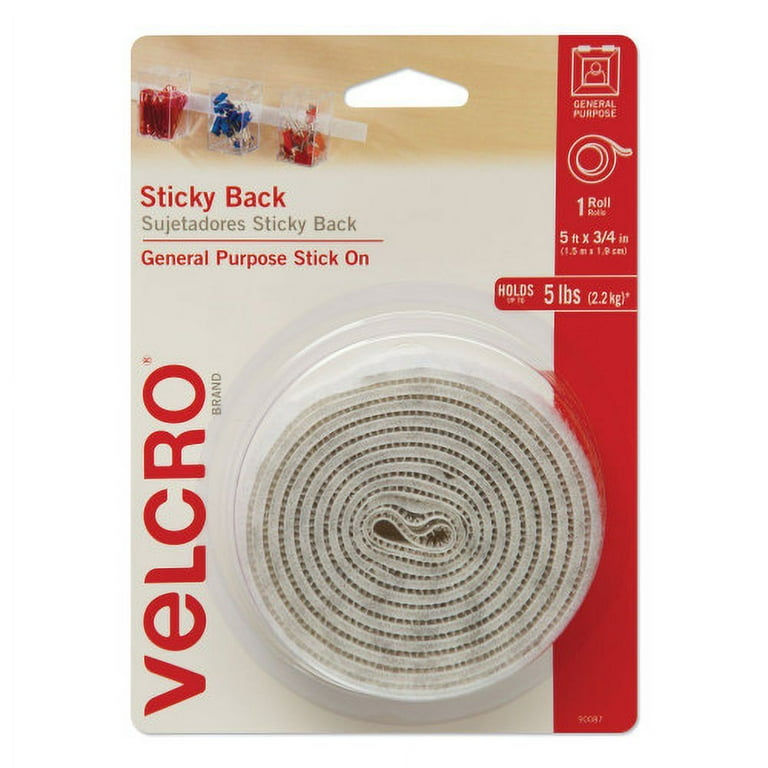 Sticky-Back Fasteners, Removable Adhesive, 0.75 Sticky-Back Fasteners, Removable Adhesive, 0.75