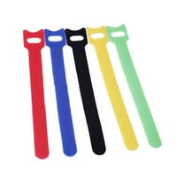Velcro Strap 50 Pcs Reusable Cable Ties with Hook And Loop, Multi-Purpose Adjustable 8 Inch Cable Management Wire Ties Cable Straps for Organizing Home, Office And Data Centers (Multicolored)