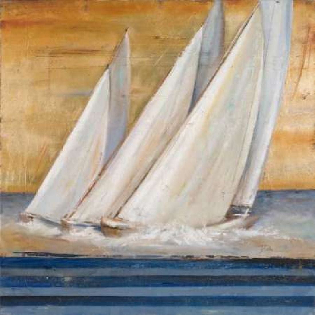 Veleros II Canvas Art - Patricia Pinto (24 x 24)