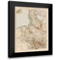 thumbnail image 1 of Velhagen 20x24 Black Modern Framed Museum Art Print Titled - Northern Germany - Velhagen 1881, 1 of 5