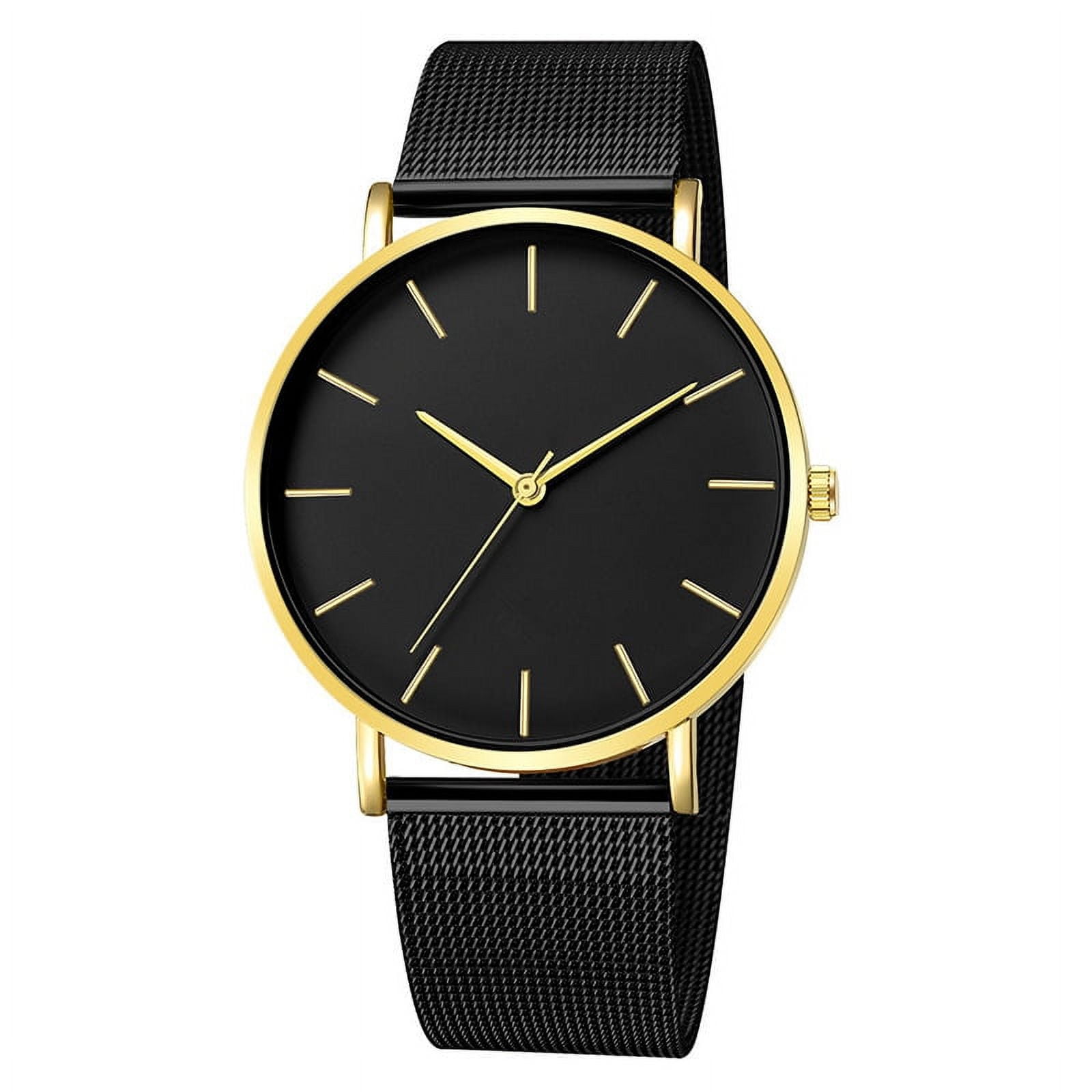Black metal top couple watches