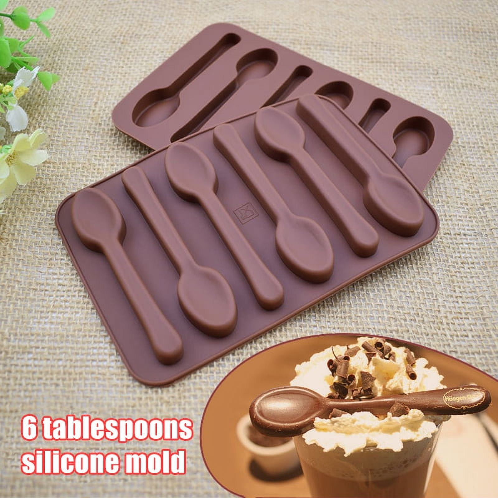 FASHION SILICONE MOULD FOR CAKE TOPPERS, CHOCOLATE