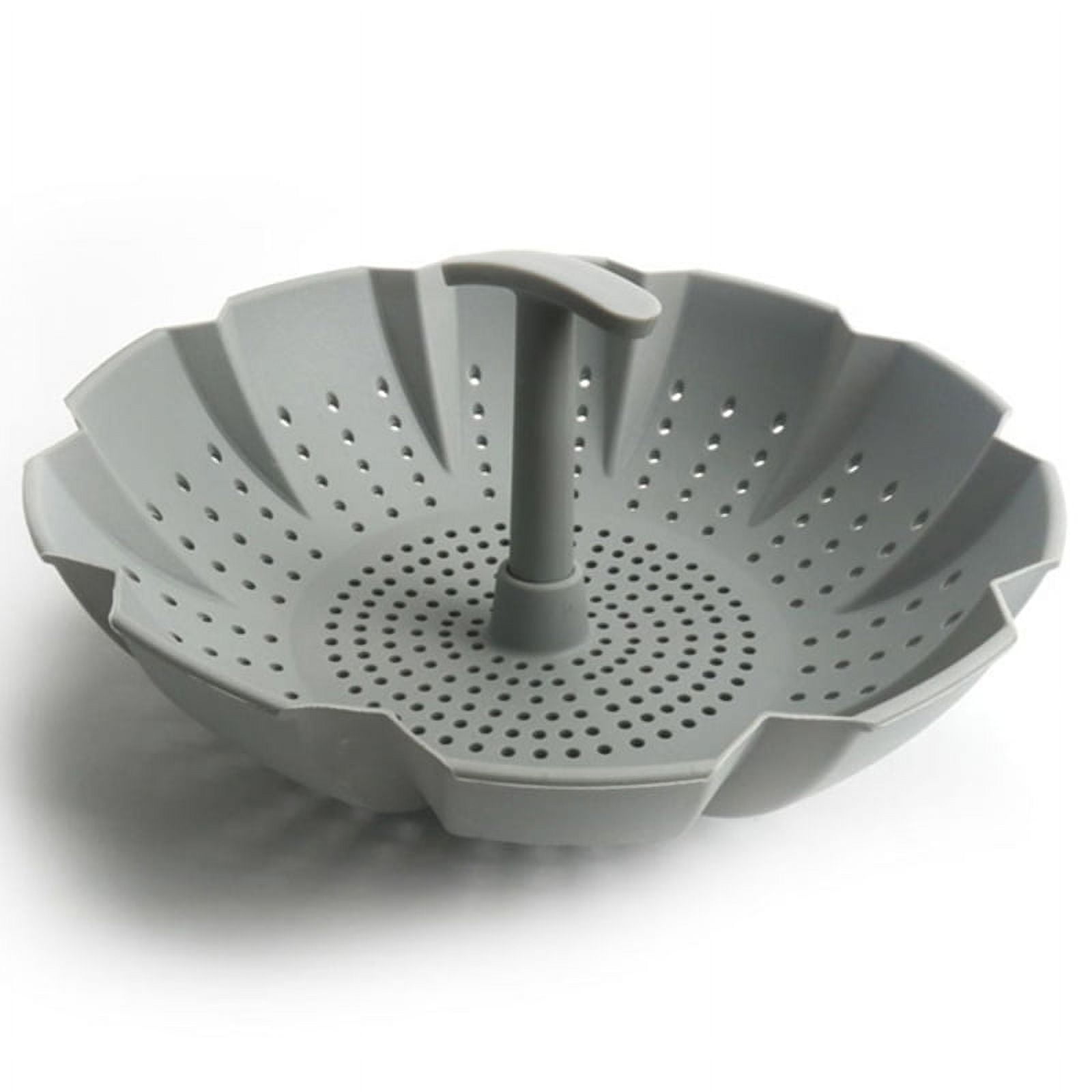 1pc Silicone Steamer Basket Air Holes Design With Feet And Handle For Pan  Reusable Silicone Easy To Clean And Store Food Grade Material Steamer