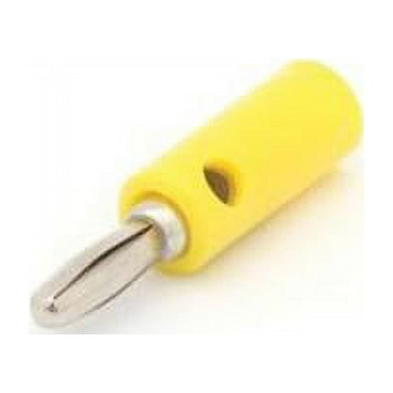 Velleman CM2Y Banana Plug with Screw Connection Plus Hole - Yellow
