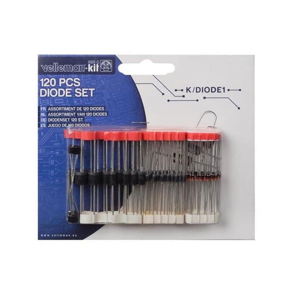 Velleman K-DIODE1 Diode Set - 120 Piece