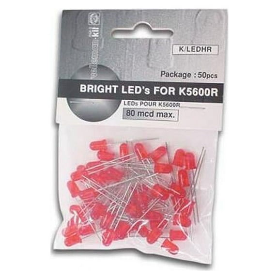 Velleman K-LEDHR Red LEDs Light Kit - Pack of 50