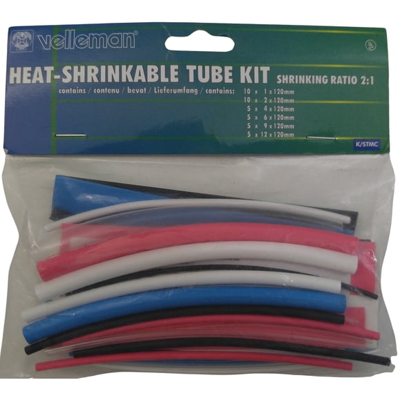 Velleman K/STMC Multicolor 40 Pieces Heat Shrinkable Tube Kit