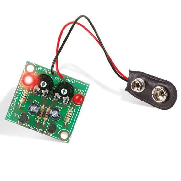 Velleman MK102 Flashing LEDs Educational Soldering Practice Kit
