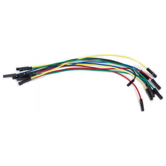 Velleman WJW012 Set of AWG Breadboard Jumper Wires, One Pin Female To Female, 5.9in