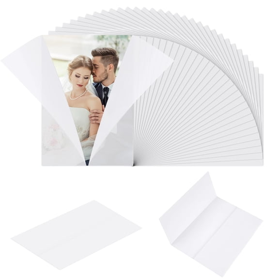 Vellum Jackets for Invitations, 90 Pack Pre-Folded Translucent Vellum Paper, 5x7 Inch 93 GSM, For Wedding Invitations, Birthday Cards, Envelope Liners, Greeting Cards, Photo Inserts, DIY, Crafting