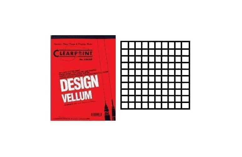 Vellum Manual Drafting Paper with 10x10 Grid Clearprint (36 in. L x