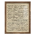 thumbnail image 1 of Vellum Songbook II -Framed Print w/glass-Walnut, 1 of 7