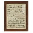 thumbnail image 1 of Vellum Songbook III -Framed Print w/glass-Chestnut, 1 of 7