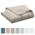 thumbnail image 1 of Lightweight Breathable 100% Cotton Knit Blanket – All-Season Bed Blanket – Twin Size – Mink, 1 of 8