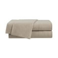 thumbnail image 1 of Vellux Jersey Knit 4-Piece King Sheet Set, Cotton Blend, Taupe, 1 of 5