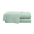thumbnail image 1 of Vellux Jersey Knit 4-Piece Queen Sheet Set, Cotton Blend, Sage, 1 of 5