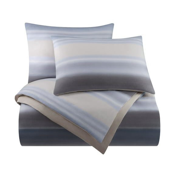 Vellux Alfie Cotton Sateen Comforter Set, Full/Queen, Blue