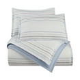thumbnail image 1 of Vellux Bergen Striped 3-Piece Cotton Comforter Set, Down Alternative, King, Blue, 1 of 8