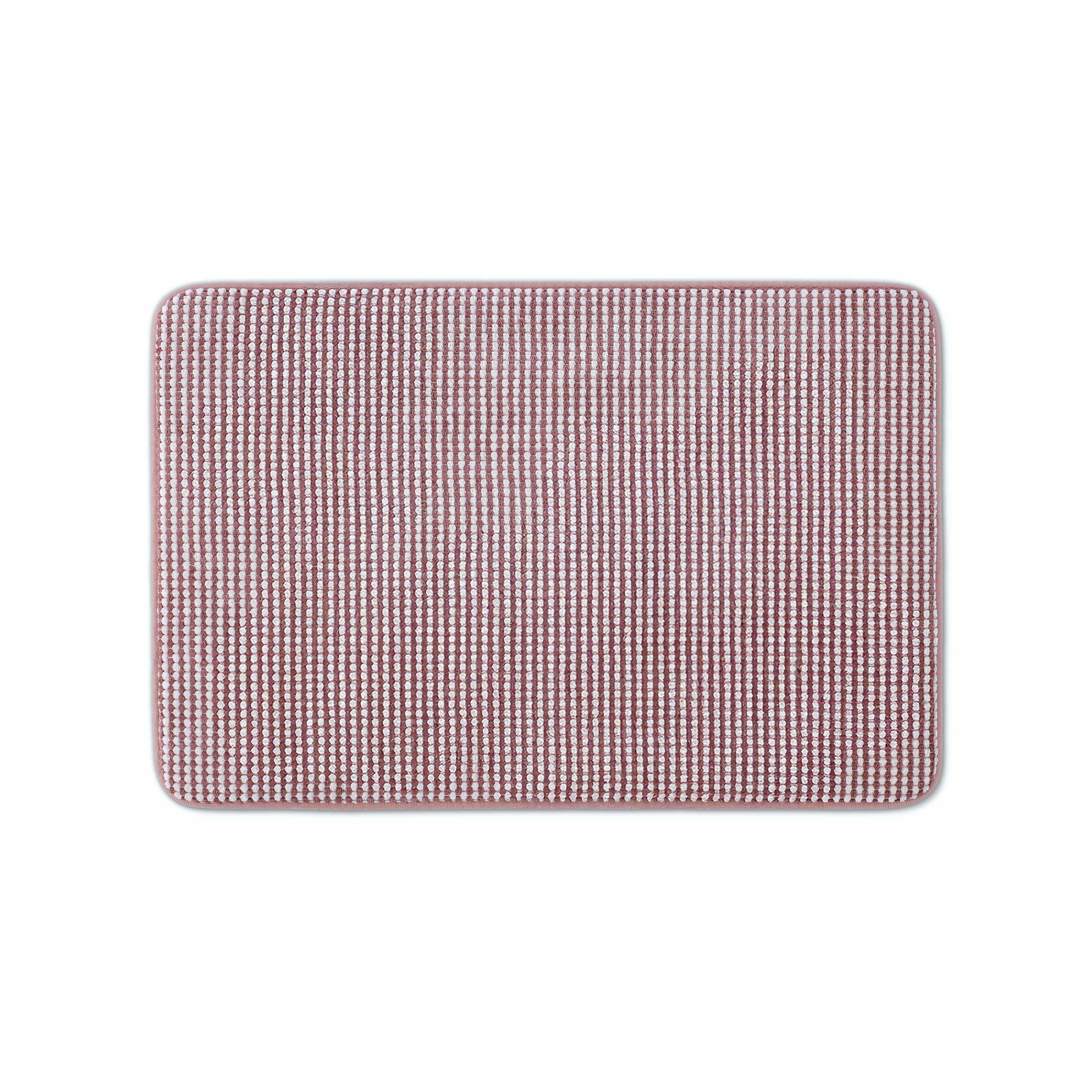 Vellux Bliss Memory Foam Bath Rug, 20" x 30", Berry