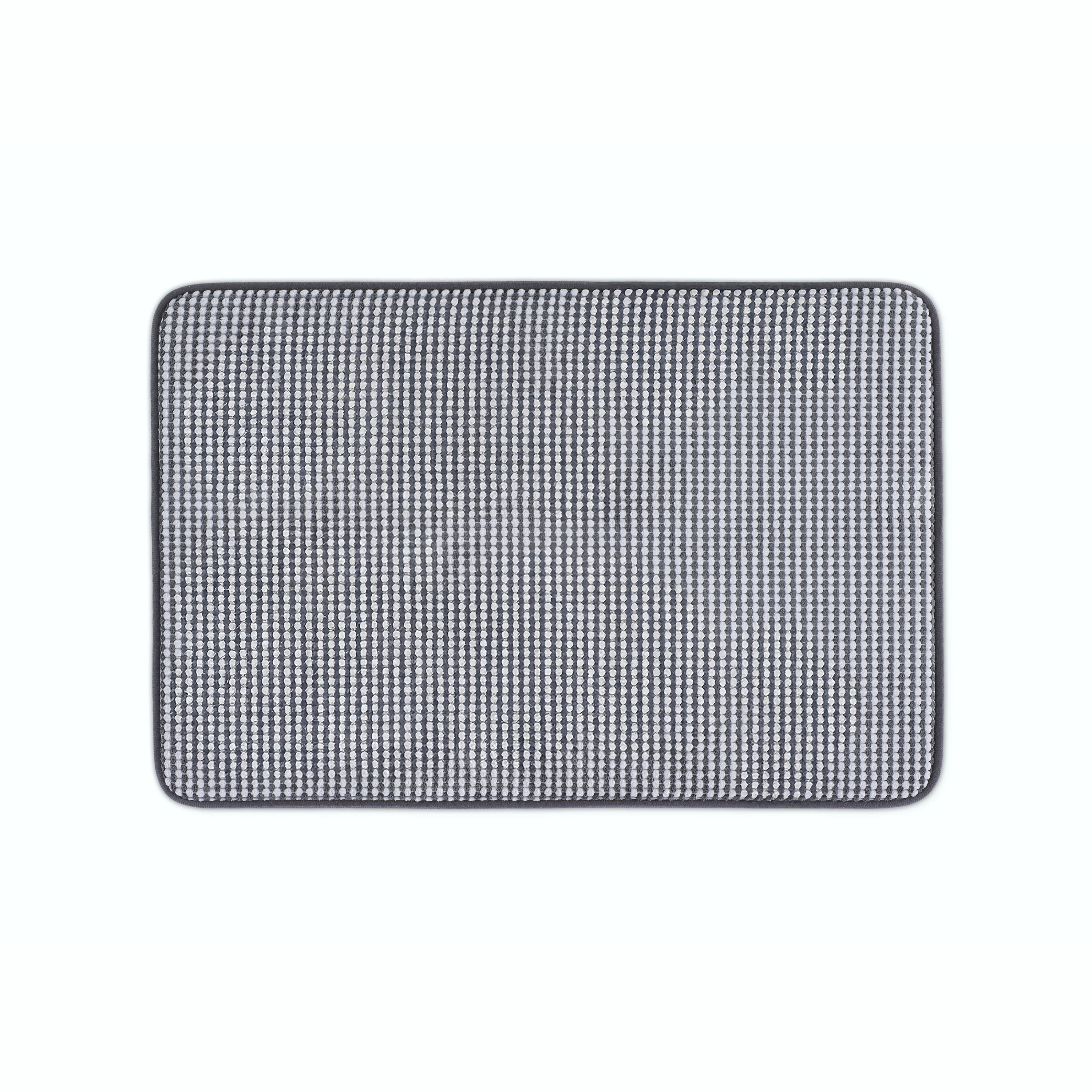 Vellux Bliss Memory Foam Bath Rug, 20" x 30", Midnight Black