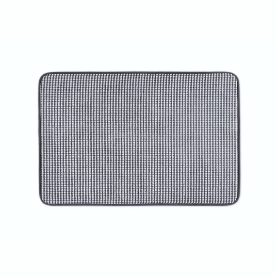 Vellux Bliss Memory Foam Bath Rug, 20" x 30", Midnight Black