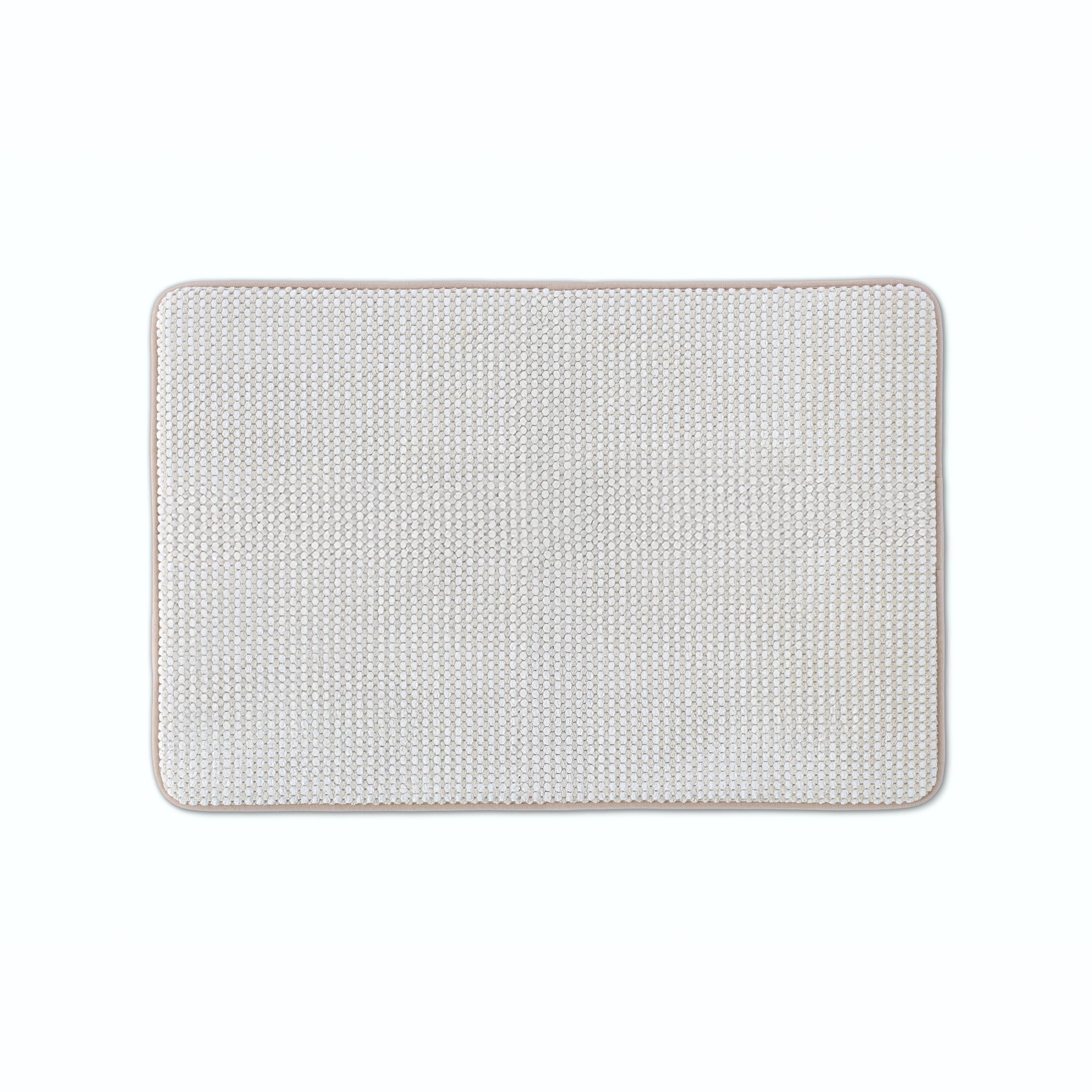 Vellux Bliss Memory Foam Bath Rug, 17" x 24", Sand