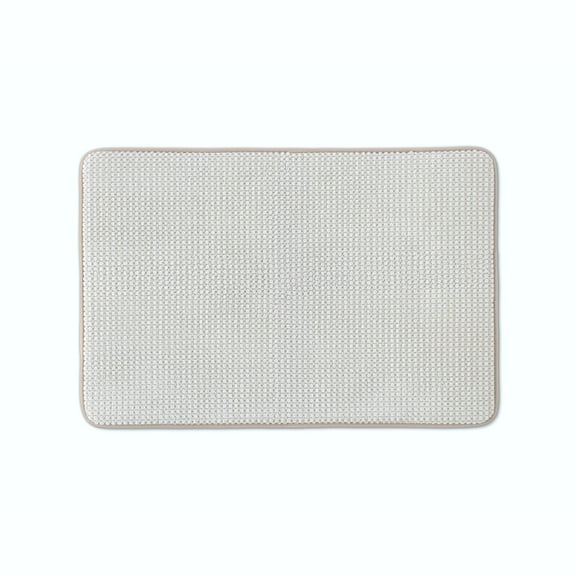 Vellux Bliss Memory Foam Bath Rug, 17" x 24", Sand