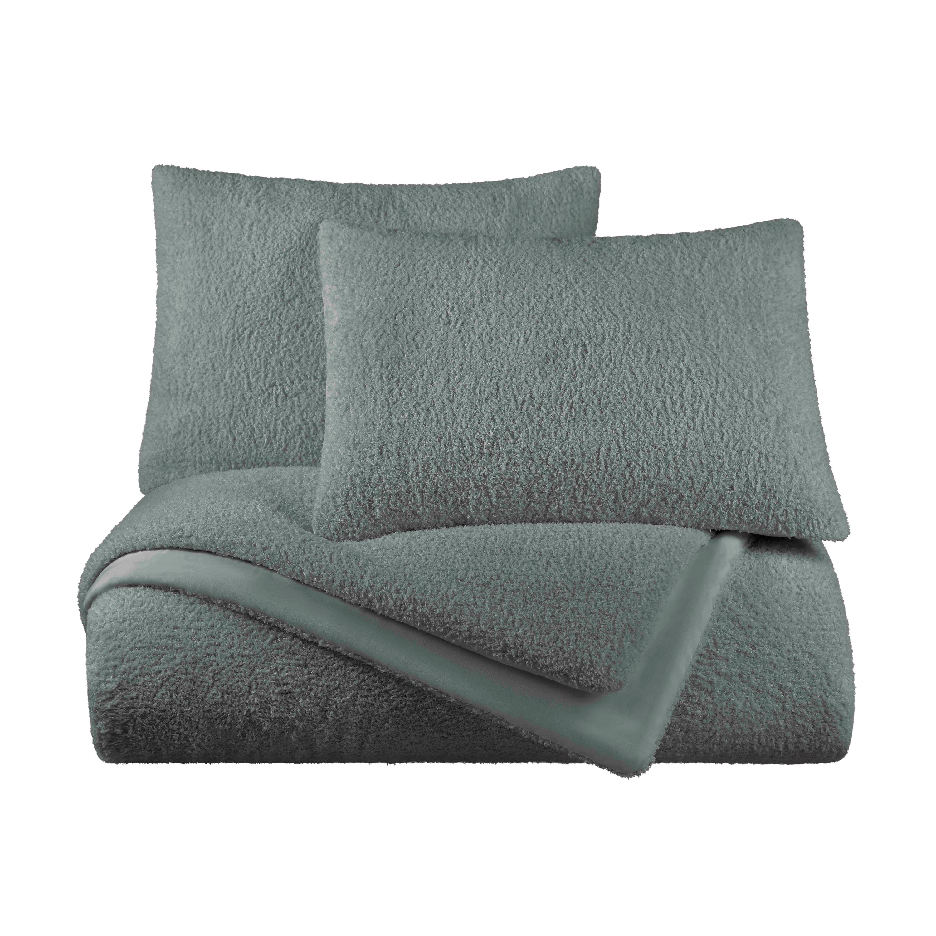 Vellux Cloud 2-Piece Plush Comforter Set, Down Alternative, Twin, Charcoal
