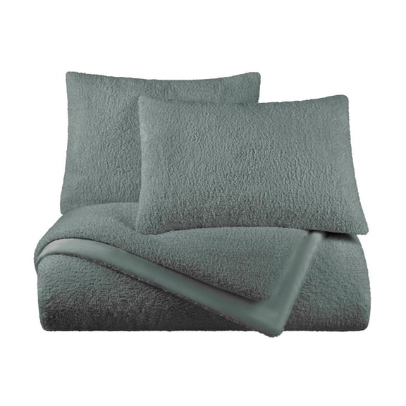 Vellux Cloud 2-Piece Plush Comforter Set, Down Alternative, Twin, Charcoal