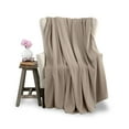 thumbnail image 1 of Soft All-Season Microfleece Bed Blanket – Lightweight Cozy Throw – Full/Queen Size – Nutmeg, 1 of 4
