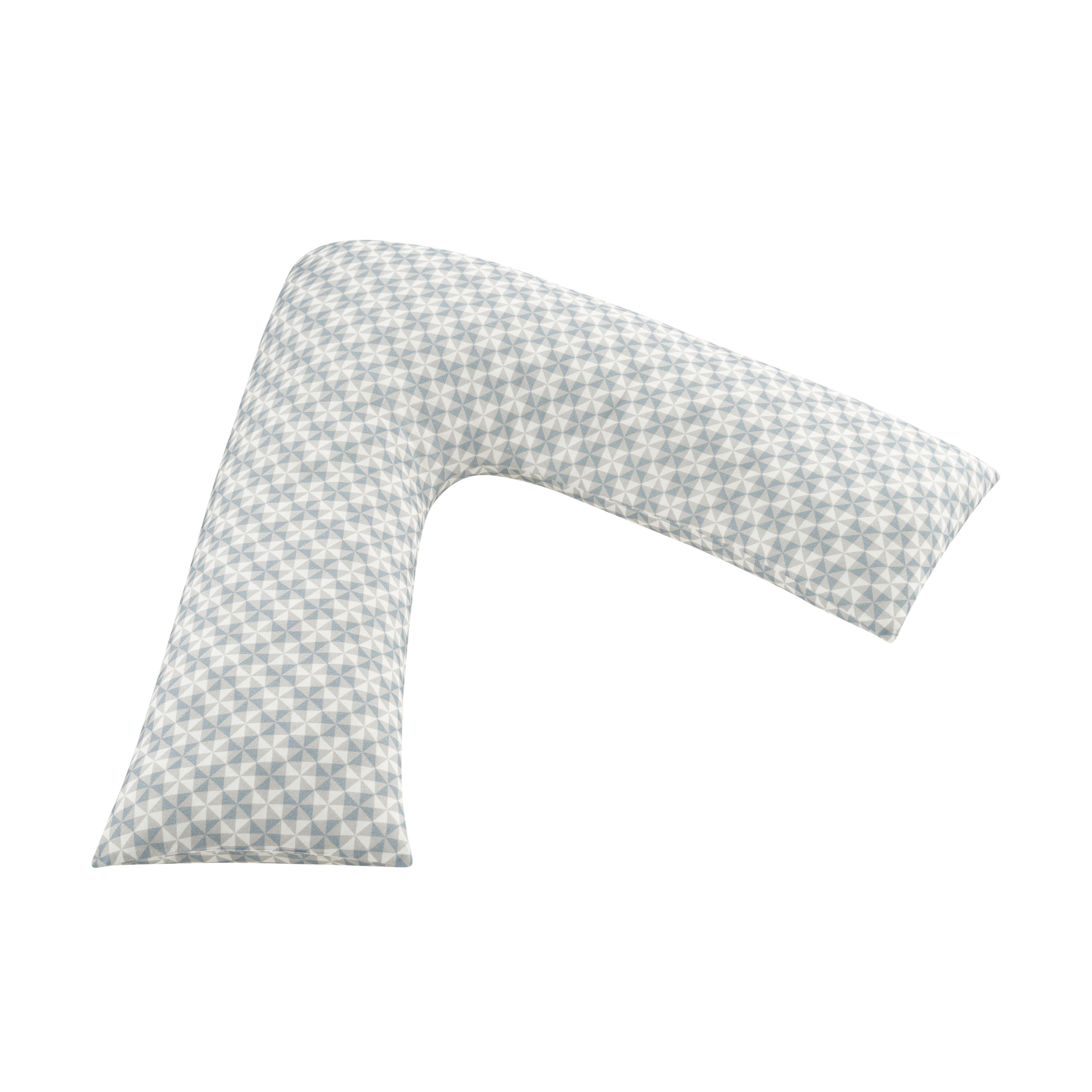 Vellux Heathered Jersey Knit Noma Everything Pillow, Blue