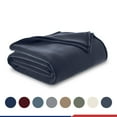 thumbnail image 1 of Soft All-Season Fleece Throw Blanket – Cozy Layering Bed Blanket – King Size – Frost Blue, 1 of 7
