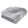 thumbnail image 1 of Vellux Plush Quilted Blanket, King, Light Grey, 1 of 7