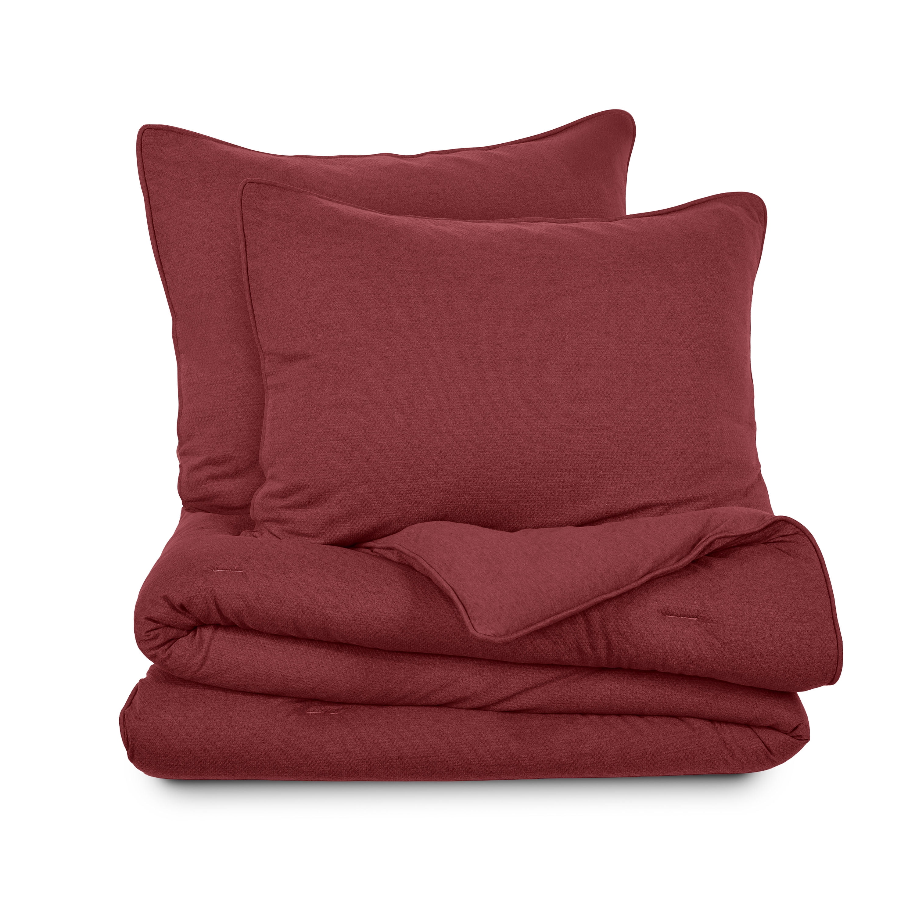 Vellux Moab Textured Comforter Set, Twin, Berry