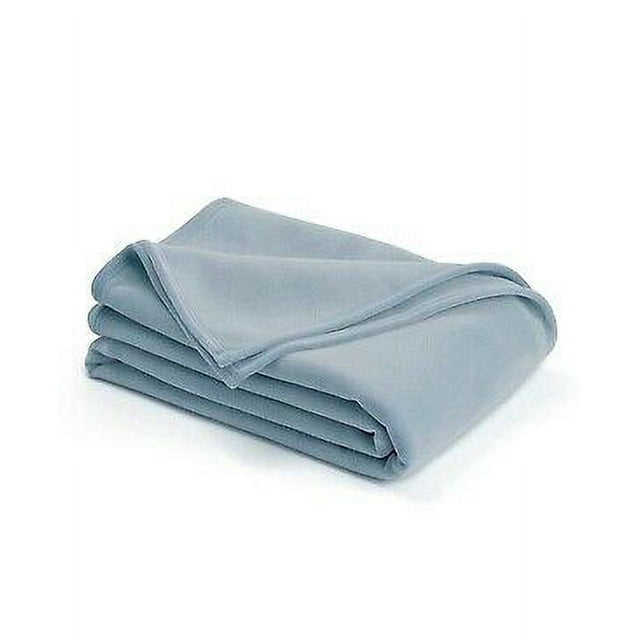 Vellux Plush Velvety Lightweight Blanket KING Wedgewood Blue