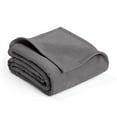 thumbnail image 1 of Vellux Super Soft Plush Blanket (Available in Multiple Sizes and Colors), Twin, Tornado Gray, 1 of 2