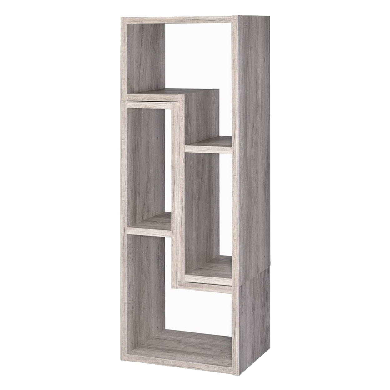 Pearl Silver Geometric Modular Bookcase TV Stand