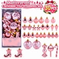 thumbnail image 1 of Velmasee 30PCS Shatterproof Christmas Tree Ornaments Set - Assorted Shapes Hanging Christmas Ball Ornaments Baubles Set with Strings for Holiday Xmas Tree Home Party Decor, 1 of 7