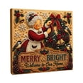 thumbnail image 1 of Velmasee Christmas Theme DIY Diamond Painting Kit with Canvas, Bead Art Craft Set with Complete Tools, Beginner Friendly Beaded Art Set for Adults Home Wall Decor Xmas Holiday Gift, Grandma-2, 1 of 7