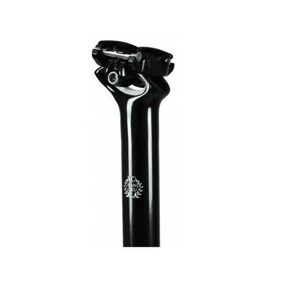 Velo Orange Grand Cru Seatpost: 0 Setback, 27.2mm, 400mm, Black